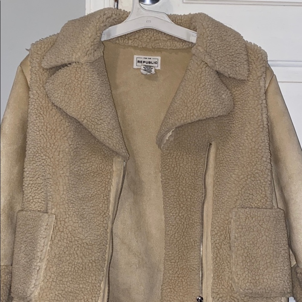 FOR THE REPUBLIC faux suede jacket